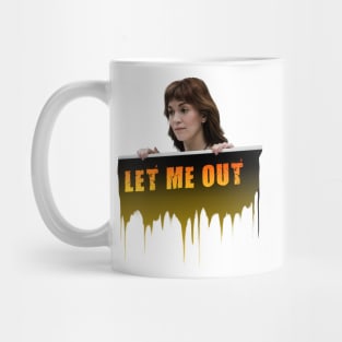 Severance series Britt Lower as Helly fan works let me out graphic design by ironpalette Mug